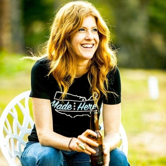 MADE HERE Cross Country Women’s Tee Black/ Light Blue T-Shirt Short Sleeve Top - Picture 1 of 6